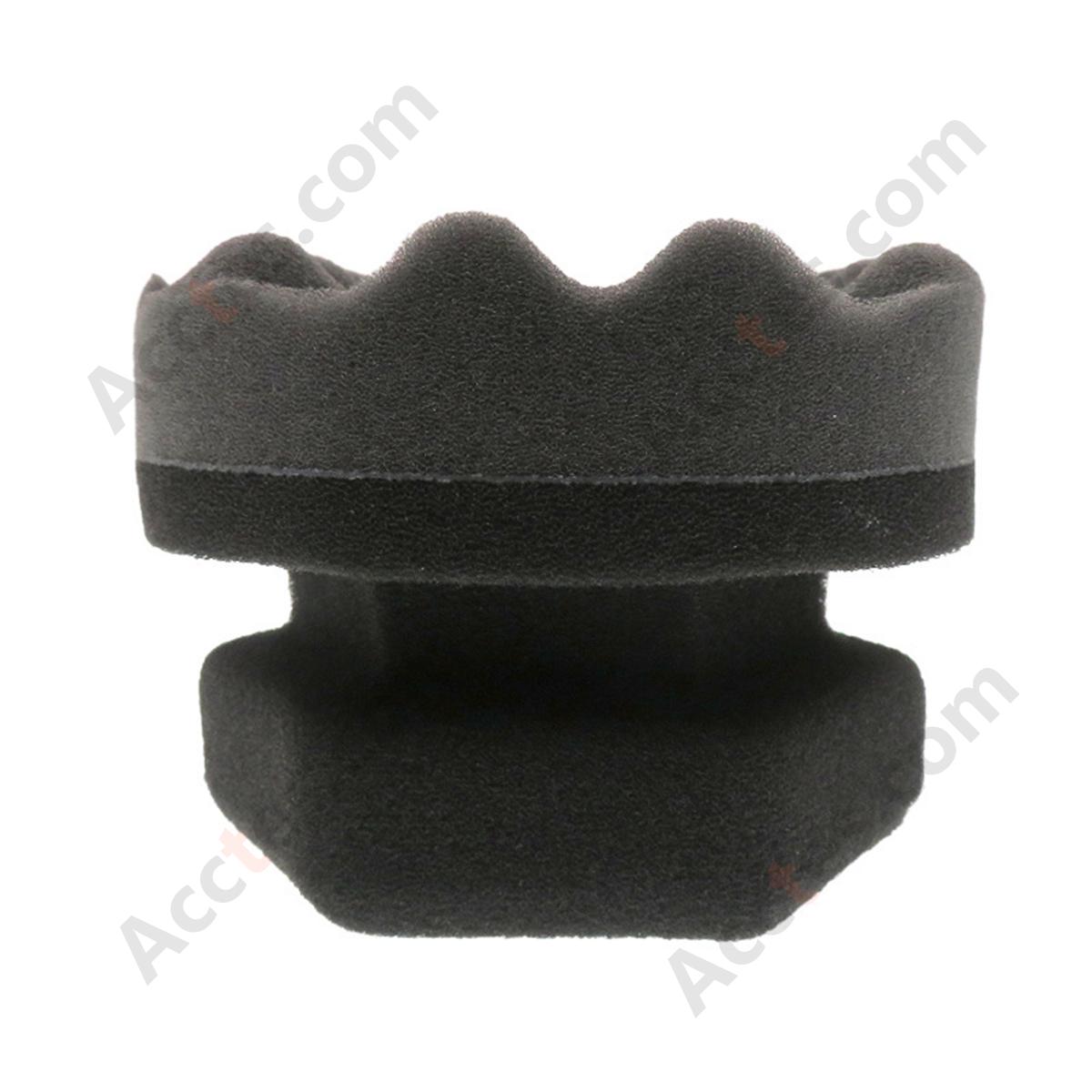 Black Wavy Hand Polishing Sponge Pad For Manual Car Paint Polishing Buffing Work