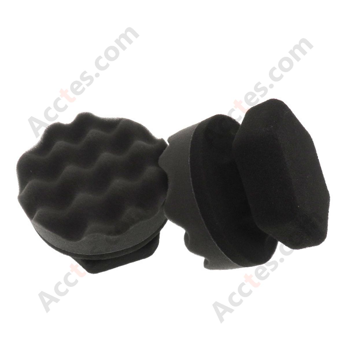 Black Wavy Hand Polishing Sponge Pad For Manual Car Paint Polishing Buffing Work