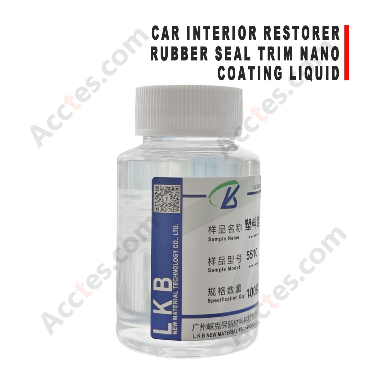 Nano Coating Liquid For Car Interior Rubber Seal Trim Refurbish Maintenance Agent