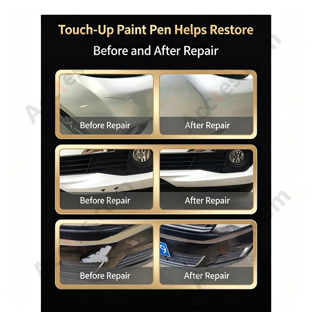 Universal Brown Car Touch Up Paint Pen Auto Body Scratch Chip Repair DIY Paint Restoration