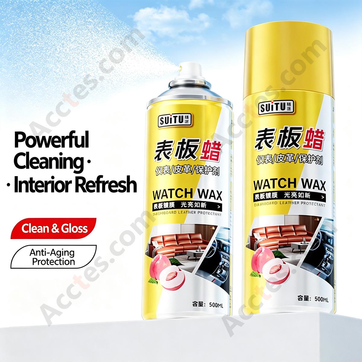 Car Interior Shine Coating Agent For Genuine Leather Seat Dashboard Plastic Parts Care