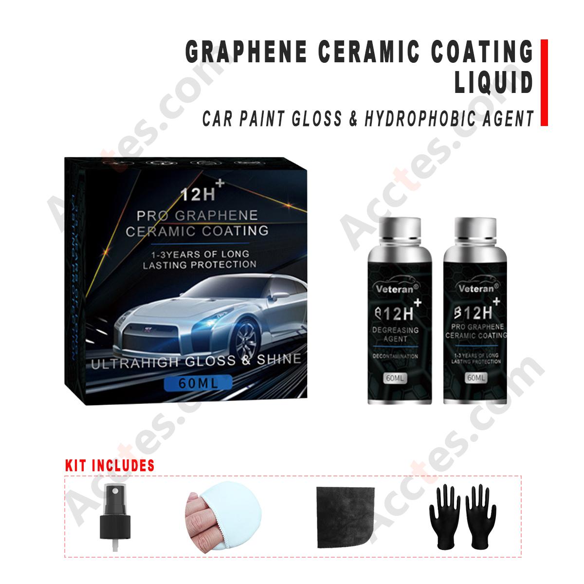 Graphene Ceramic Coating Liquid For Car Paint Gloss Enhancement Hydrophobic Surface Protection