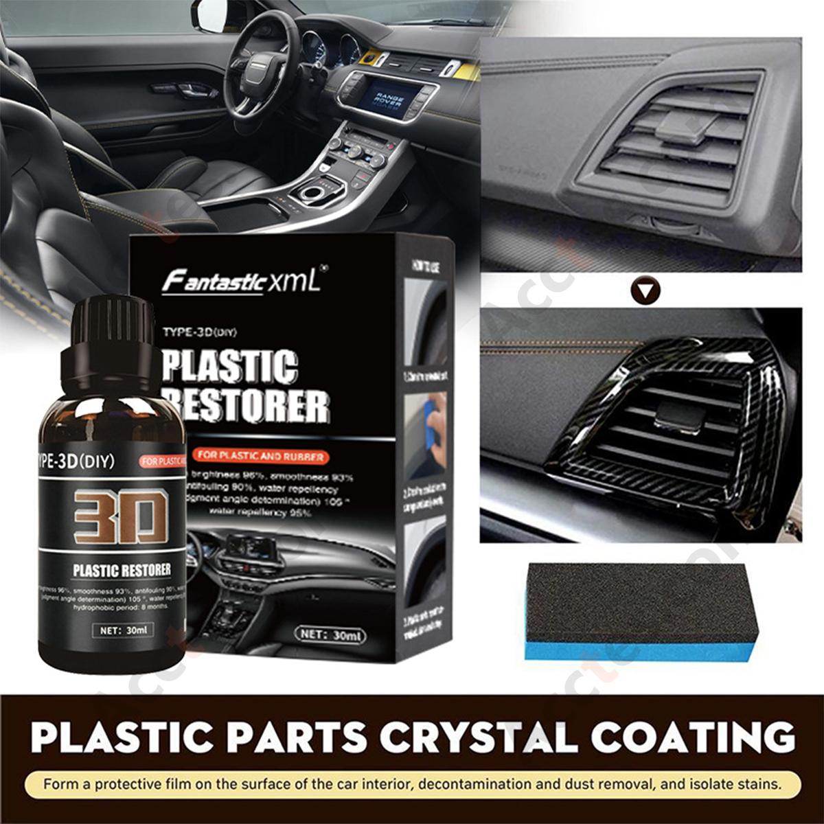 Black Car Special Interior Refurbish Agent For Plastic Rubber Parts Fading Restoration