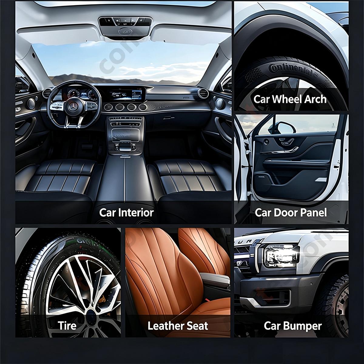 Car Dashboard Wax Interior Care Agent For Leather Plastic Trim Gloss Anti‑Aging Protection