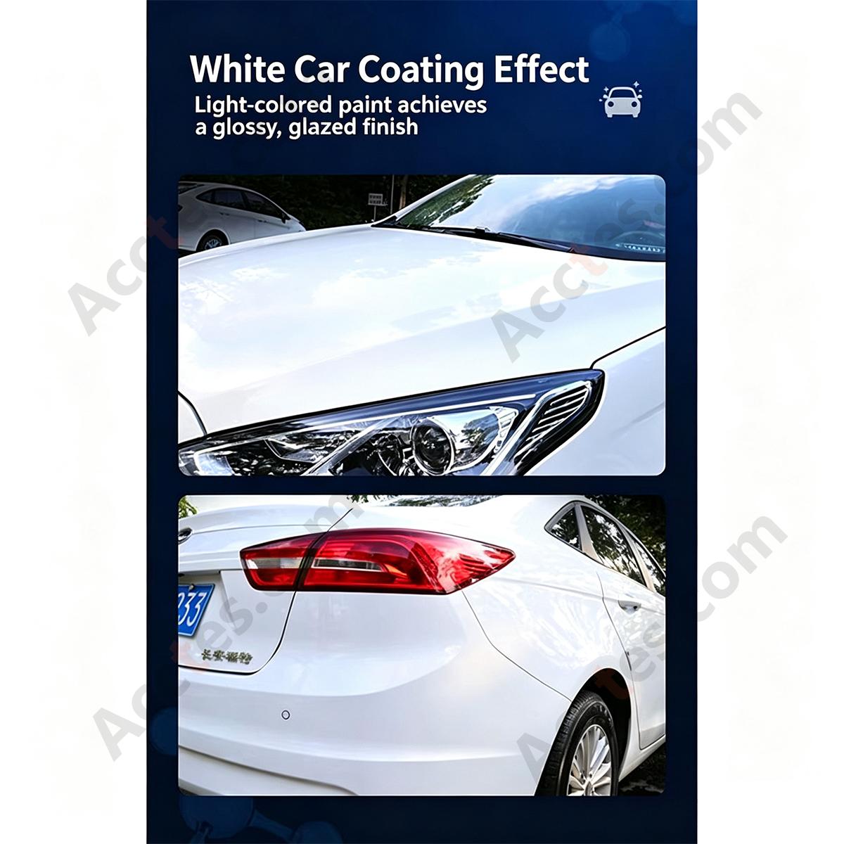 500ML Auto Coating Set With Spray Nozzle Yellow Towel