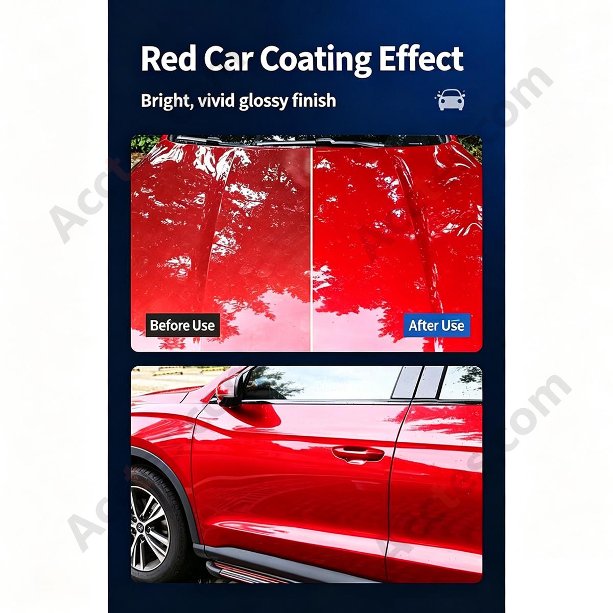 500ML Auto Coating Set With Spray Nozzle Yellow Towel