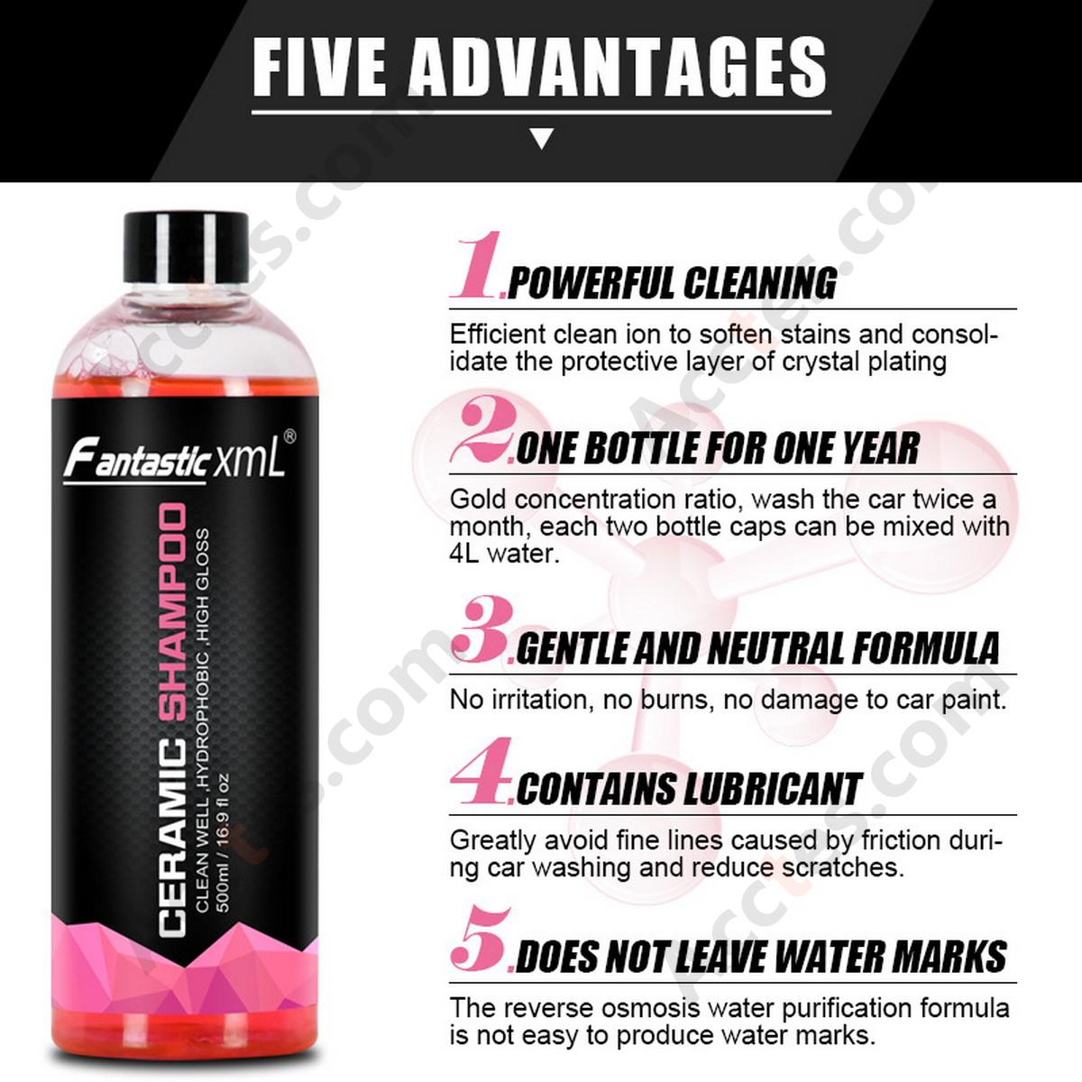 500ML Super Concentrated Car Wash Shampoo With Crystal Coating Function