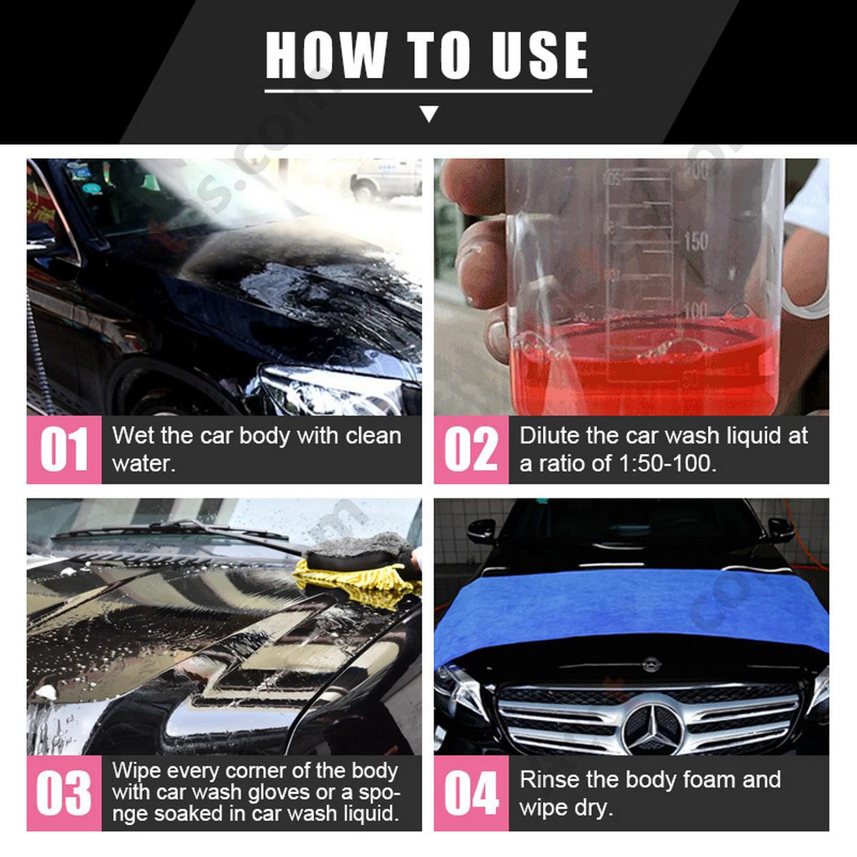 500ML Super Concentrated Car Wash Shampoo With Crystal Coating Function