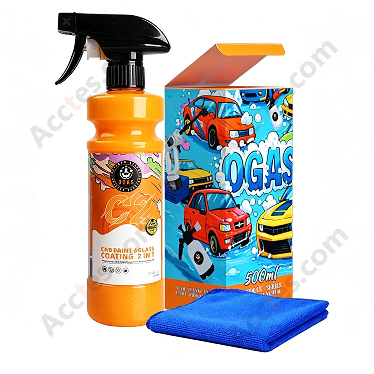 500ML 2‑In‑1 Water‑Beading Car Paint Coating Kit