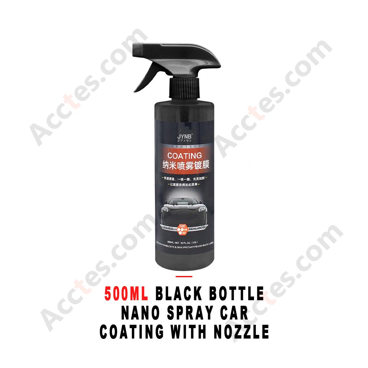 500ML Black Bottle Nano Spray‑On Paint Coating Agent With Nozzle