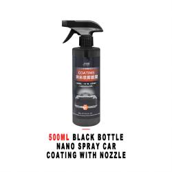 500ML Black Bottle Nano Spray‑On Paint Coating Agent With Nozzle