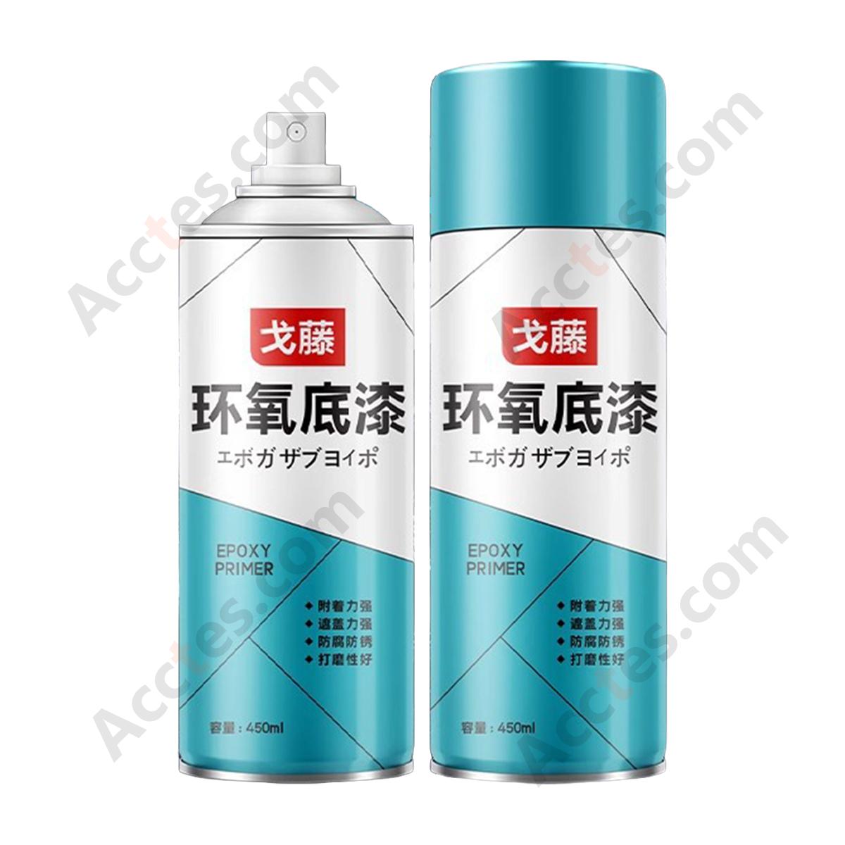 12Pcs Light Gray Epoxy Anti‑Rust Primer Spray Paint For Metal Car Sheet Metal