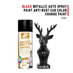 450ML Black Metallic Color Change Spray Paint Anti Rust For Vehicle Surface