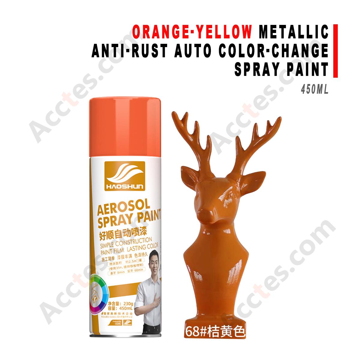 450ml Orange‑Yellow Metallic Color Change Spray Paint