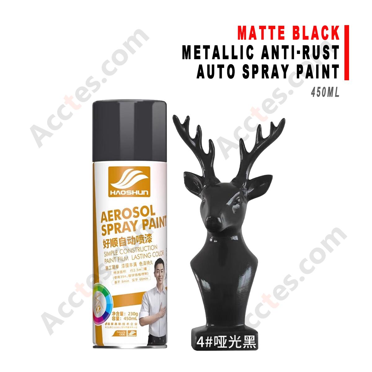 450ML Matte Black Color Change Spray Paint Anti Rust For Car Body