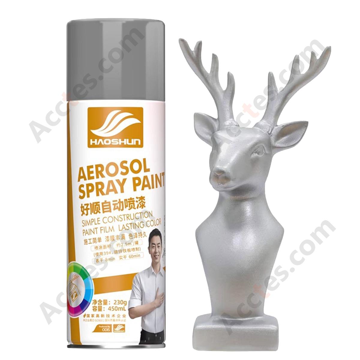 450ML High Temp Silver Metallic Anti‑Rust Spray Paint For Car Parts