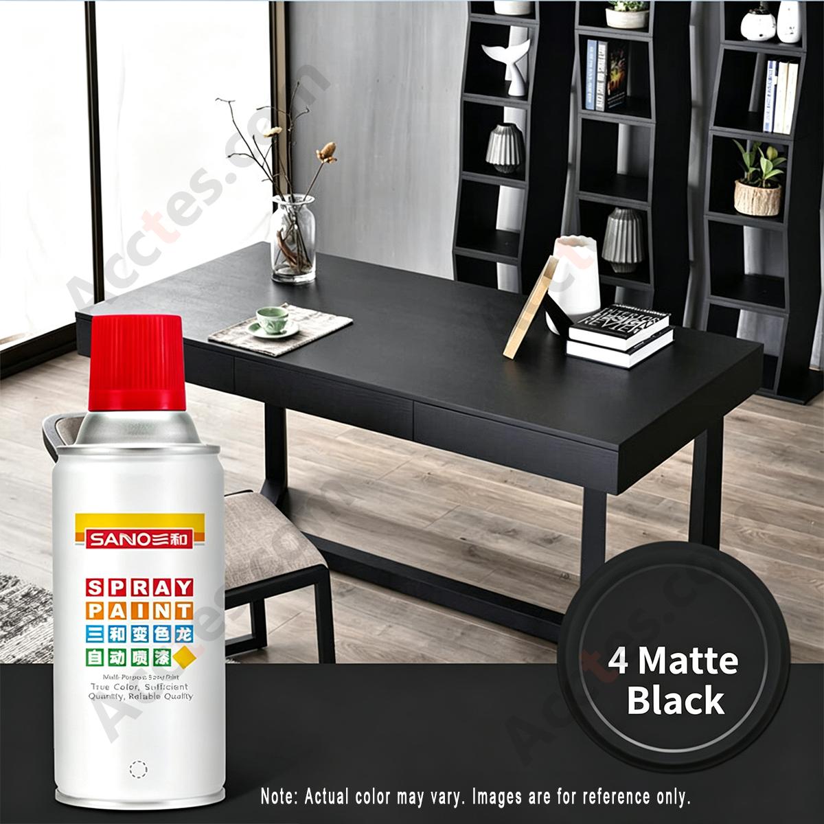 Matte Black Odor‑less Spray Paint For Car Wheel Hub Scratch Repair