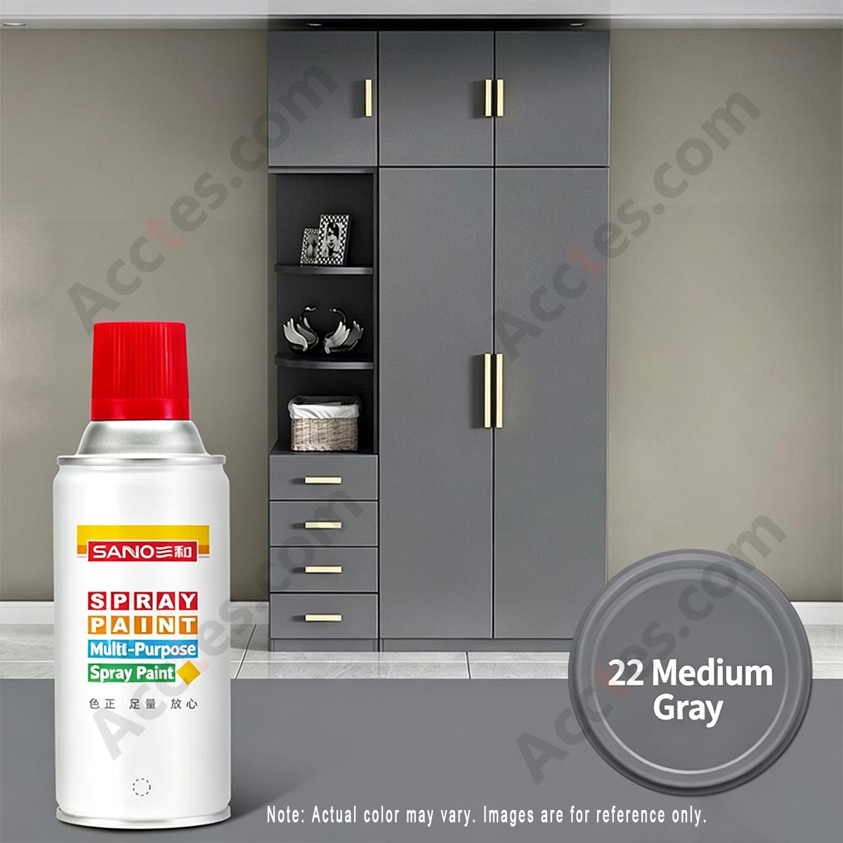 Medium Gray Odor‑less Spray Paint For Car Wheel Hub Scratch Repair