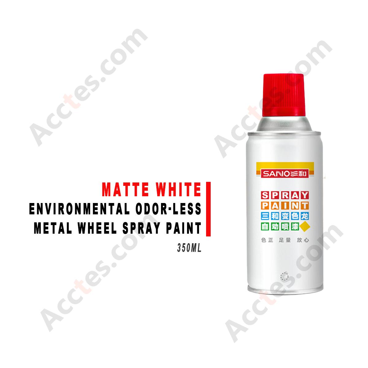 Matte White Odor‑less Spray Paint For Car Wheel Hub Scratch Repair