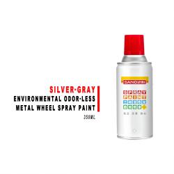 Silver‑Gray Metallic Oil‑Based Spray Paint For Car Wheel Scratch Touch‑Up