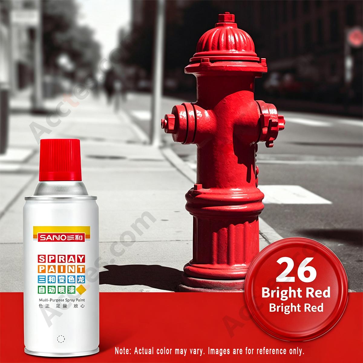 Bright‑Red Metallic Oil‑Based Spray Paint For Car Wheel Scratch Touch‑Up