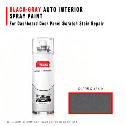 Black‑Gray Interior Refinish Spray Paint For Car Dashboard Door Panel Scratch Repair