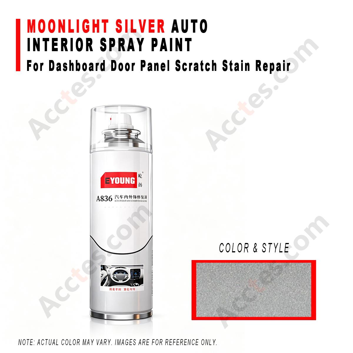 Silver Interior Refinish Spray Paint For Car Dashboard Door Panel Scratch Repair