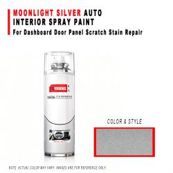 Silver Interior Refinish Spray Paint For Car Dashboard Door Panel Scratch Repair