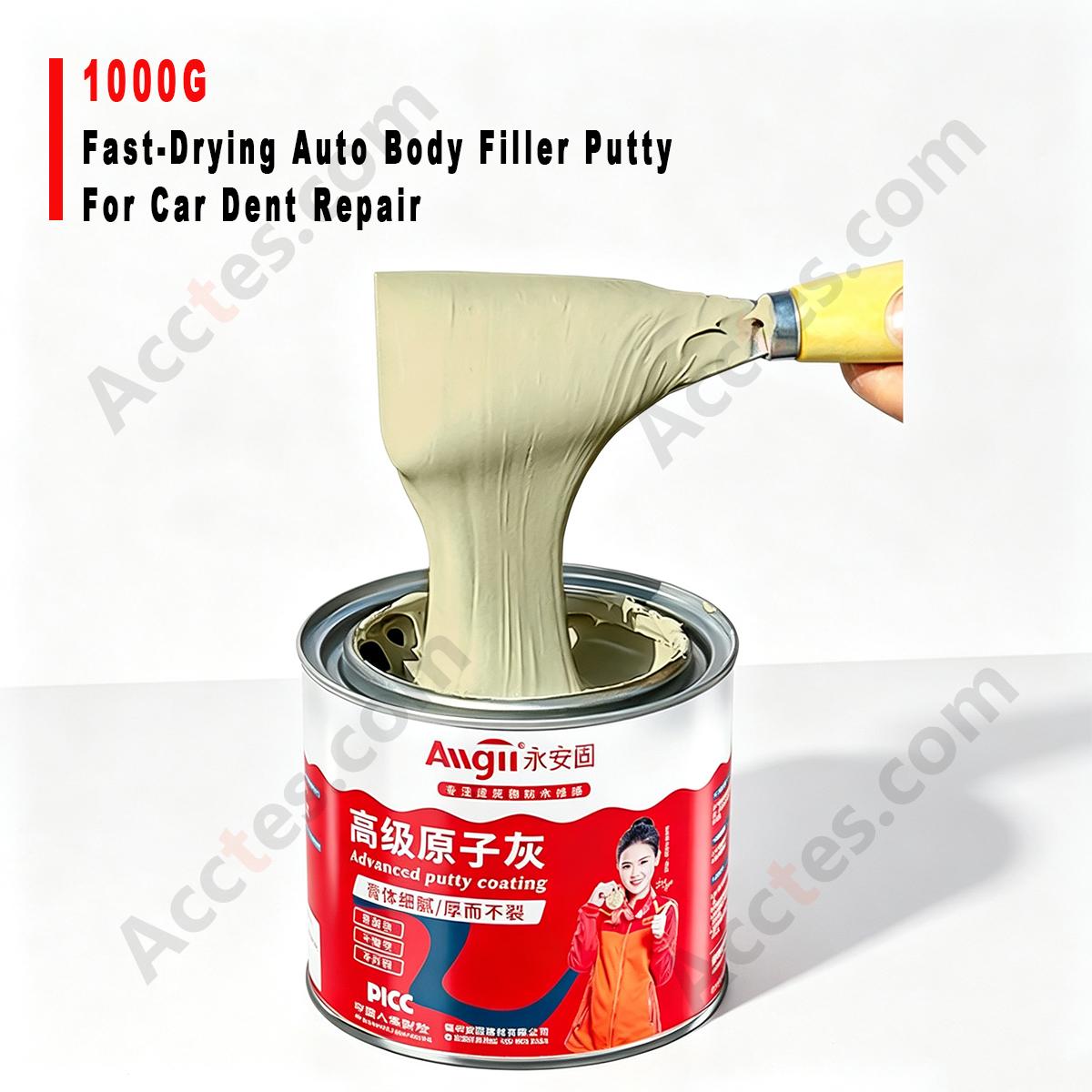 1000g Fast‑Dry Body Filler Putty For Automotive Sheet‑Metal Dent Repair