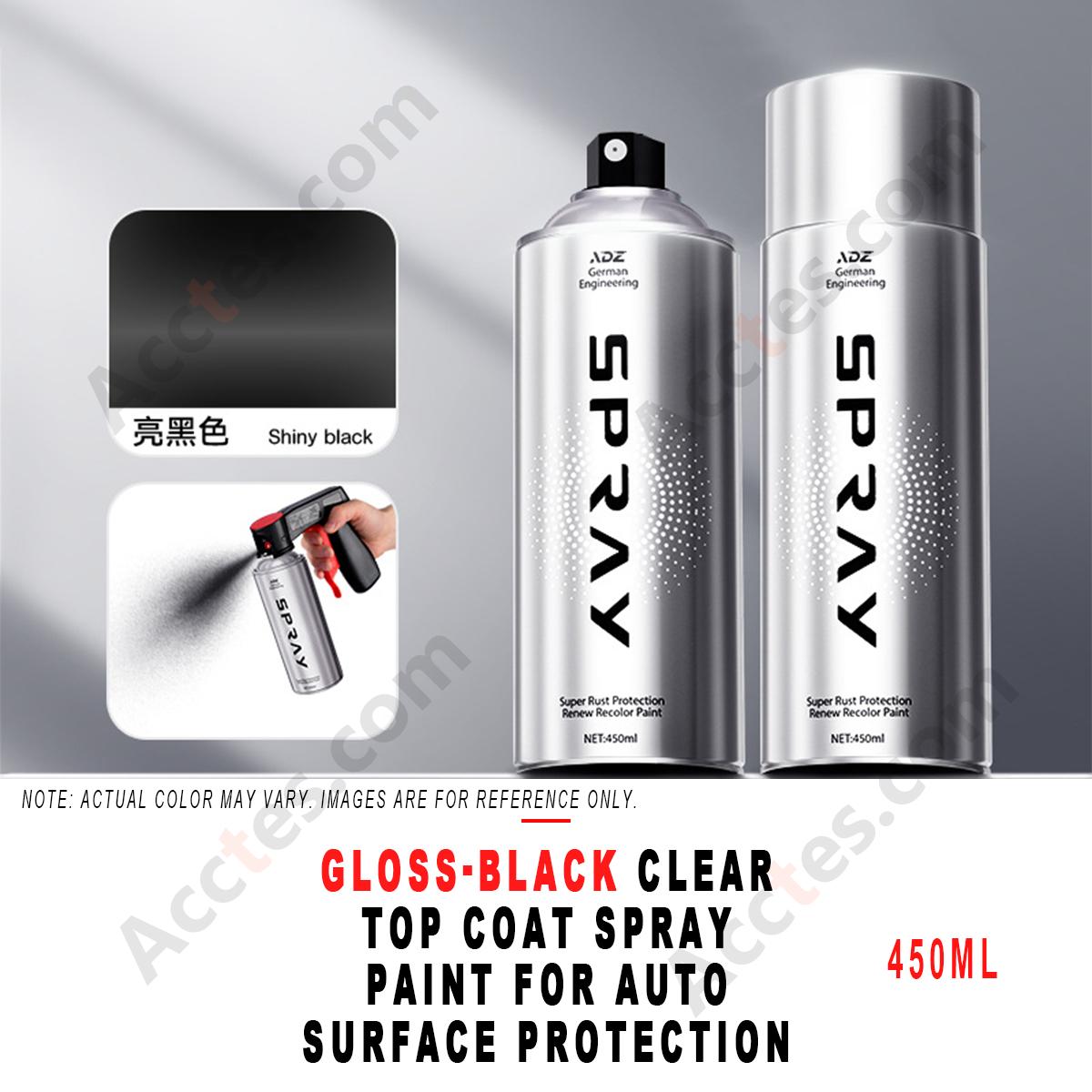 450ml Gloss‑Black Clear Varnish Spray Paint Auto Surface Protective Coating