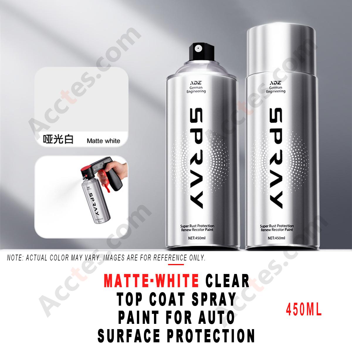 450ml Matte‑White Clear Varnish Spray Paint Auto Surface Protective Coating