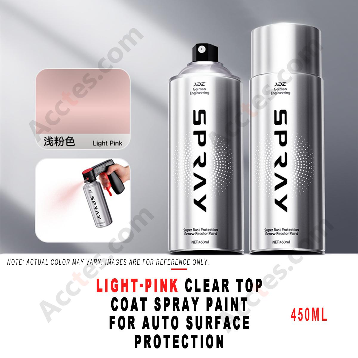 450ml Light‑Pink Clear Varnish Spray Paint Auto Surface Protective Coating