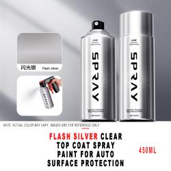 450ml Flash Silver Gloss Clear Varnish Spray Paint