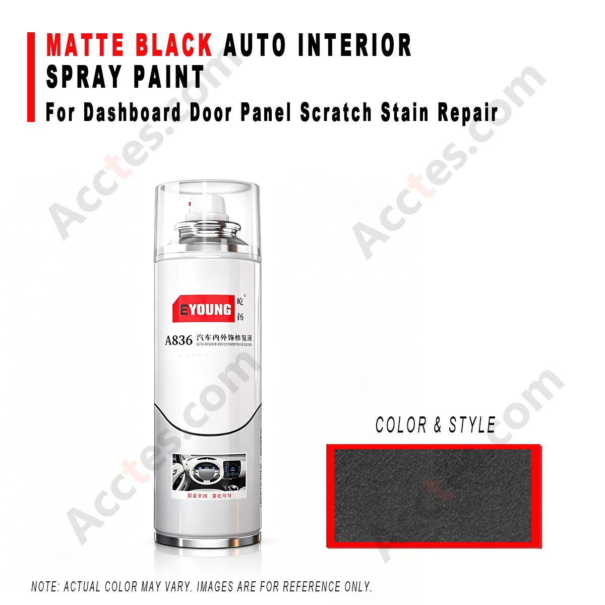 Matte Black Interior Refinish Spray Paint For Car Plastic Parts