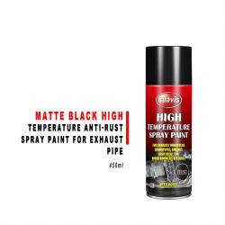450ml Matte Black Heat Resistant Anti-Rust Spray Paint For Auto Motorcycle Exhaust