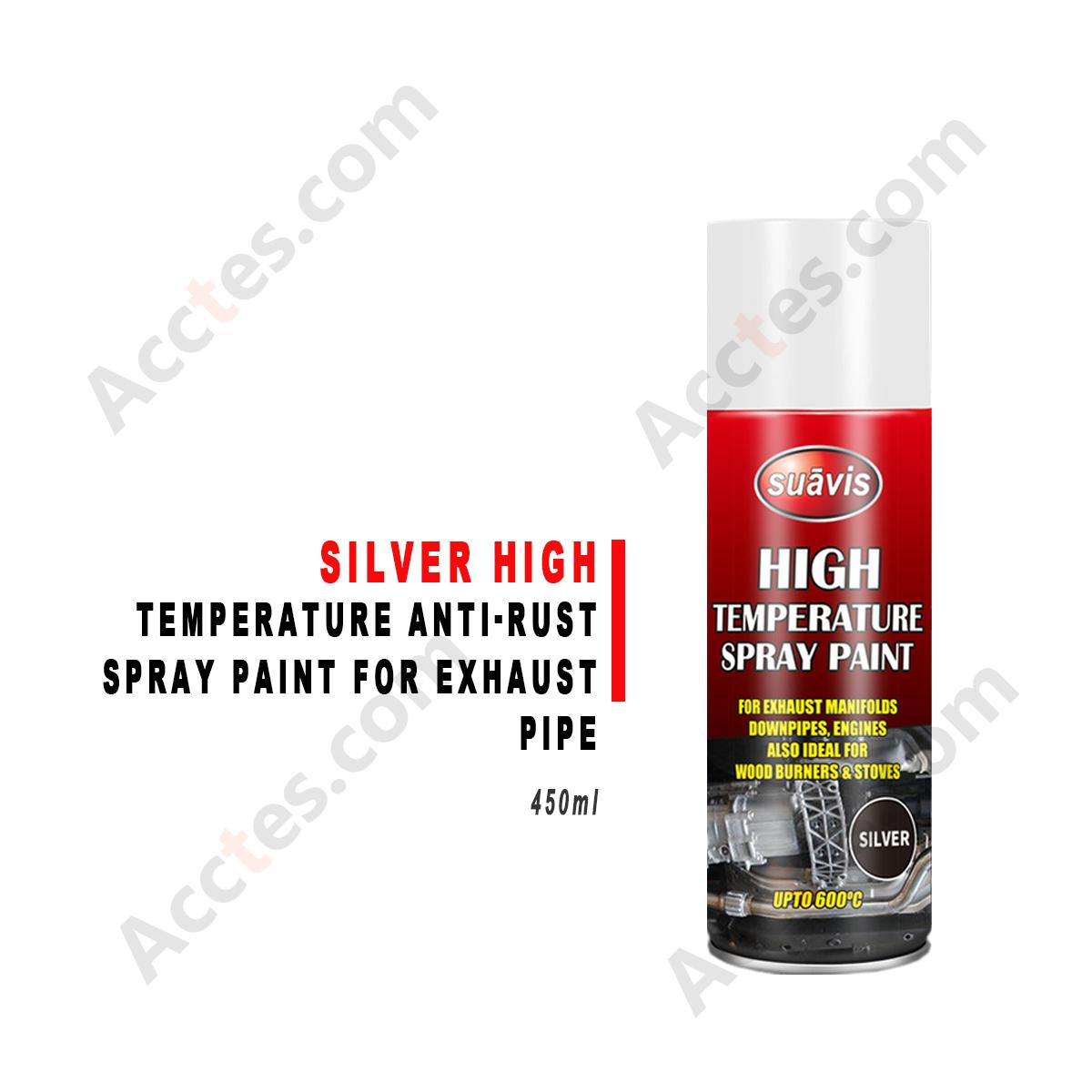 450ml Silver Heat Resistant Anti-Rust Spray Paint For Auto Motorcycle Exhaust