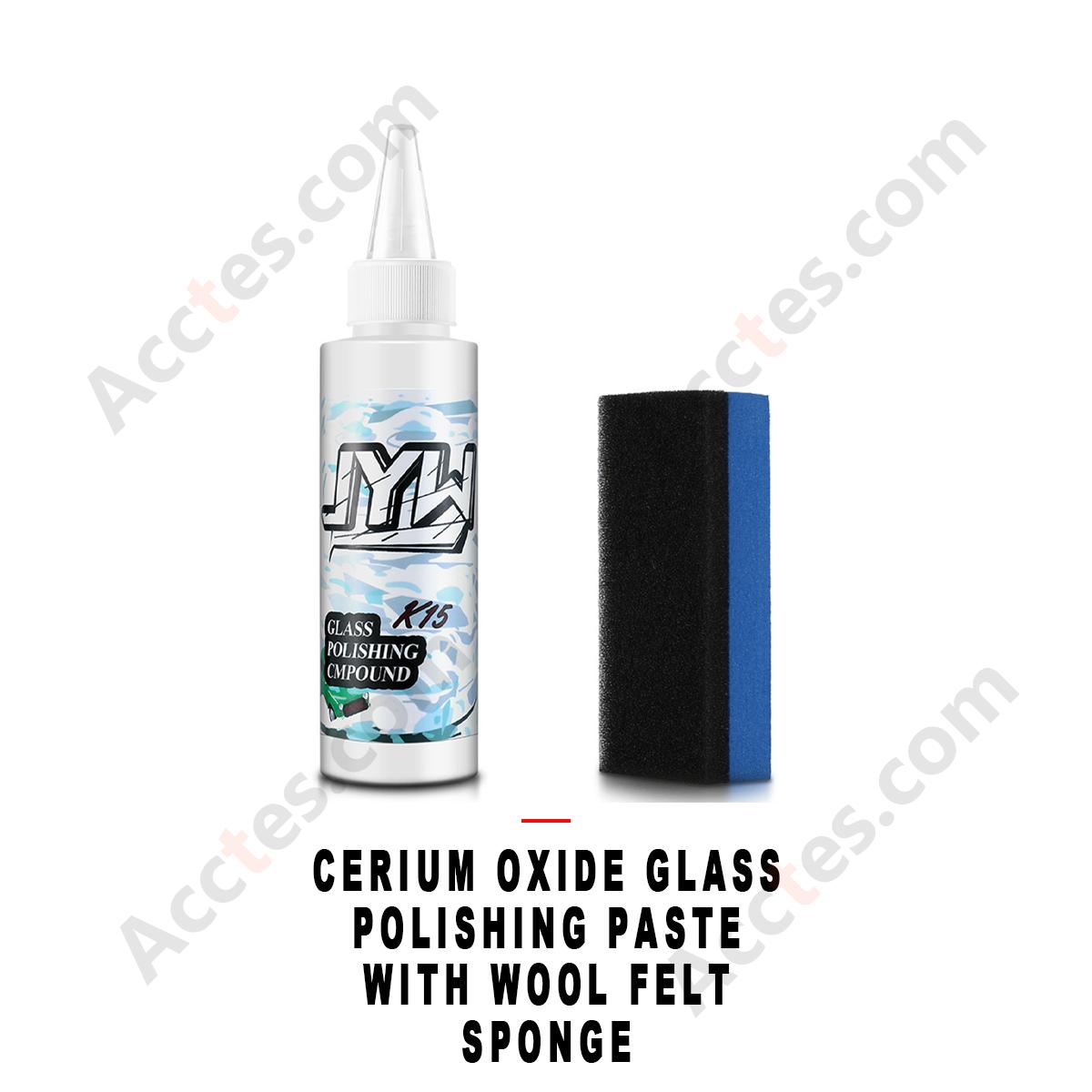 Cerium Oxide Glass Polishing Paste With Wool Felt Sponge