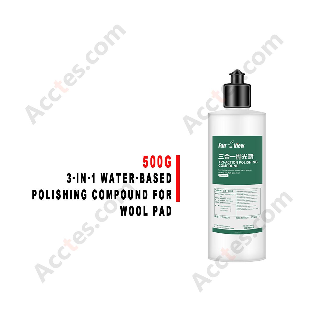 500g 3-in-1 Water-based Polishing Compound For Wool Pad