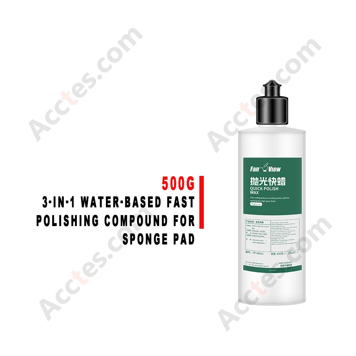 500g 3-in-1 Water-based Fast Polishing Compound For Sponge Pad
