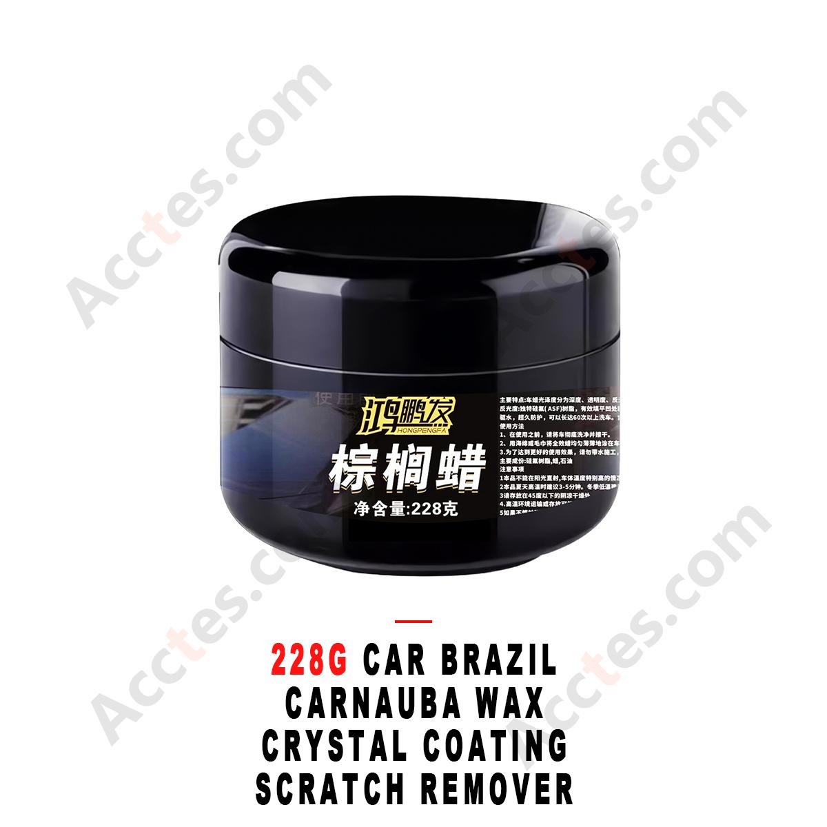 228g Car Brazil Carnauba Wax Crystal Coating Scratch Remover