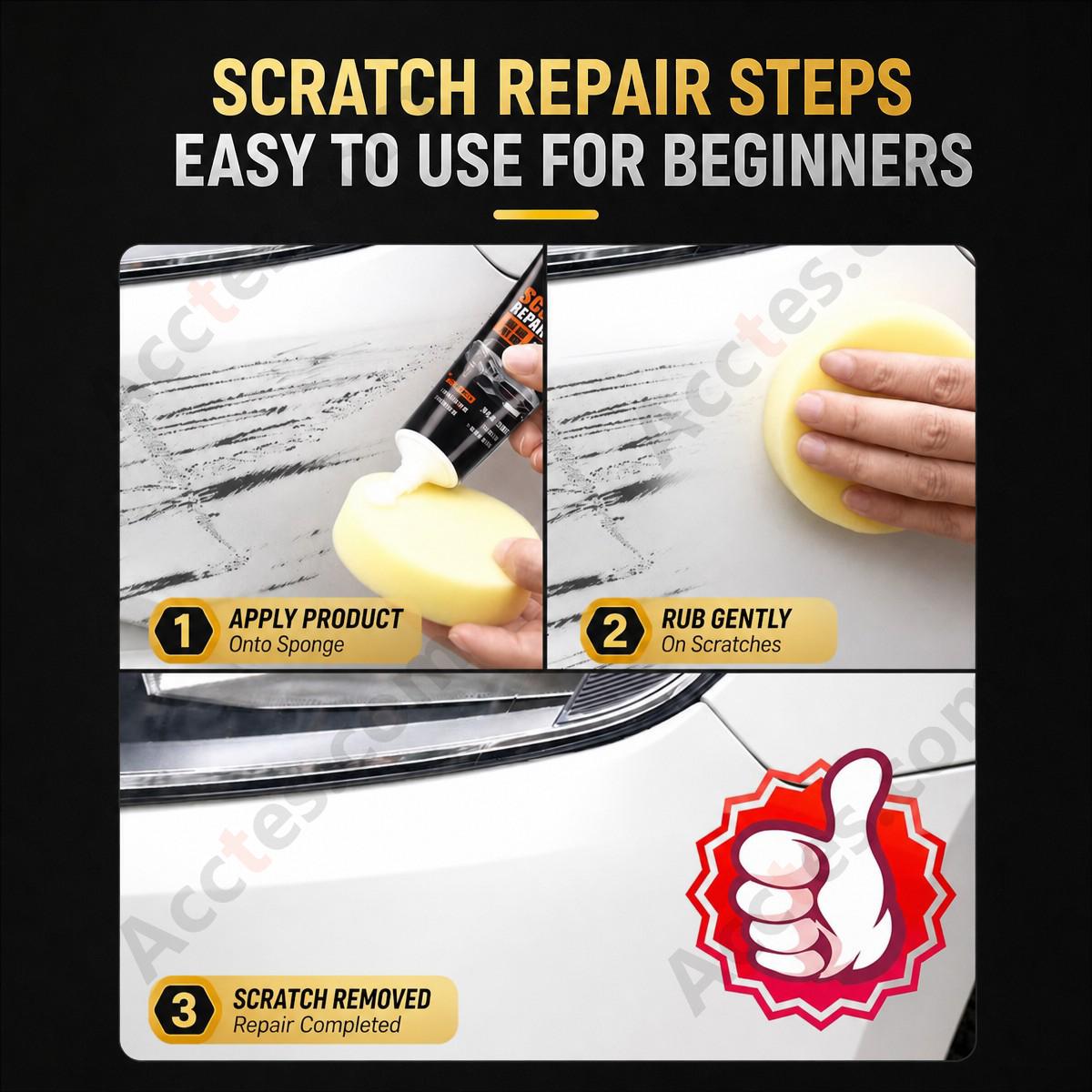 120ML Car Scratch Remover Paste With Towel & Sponge