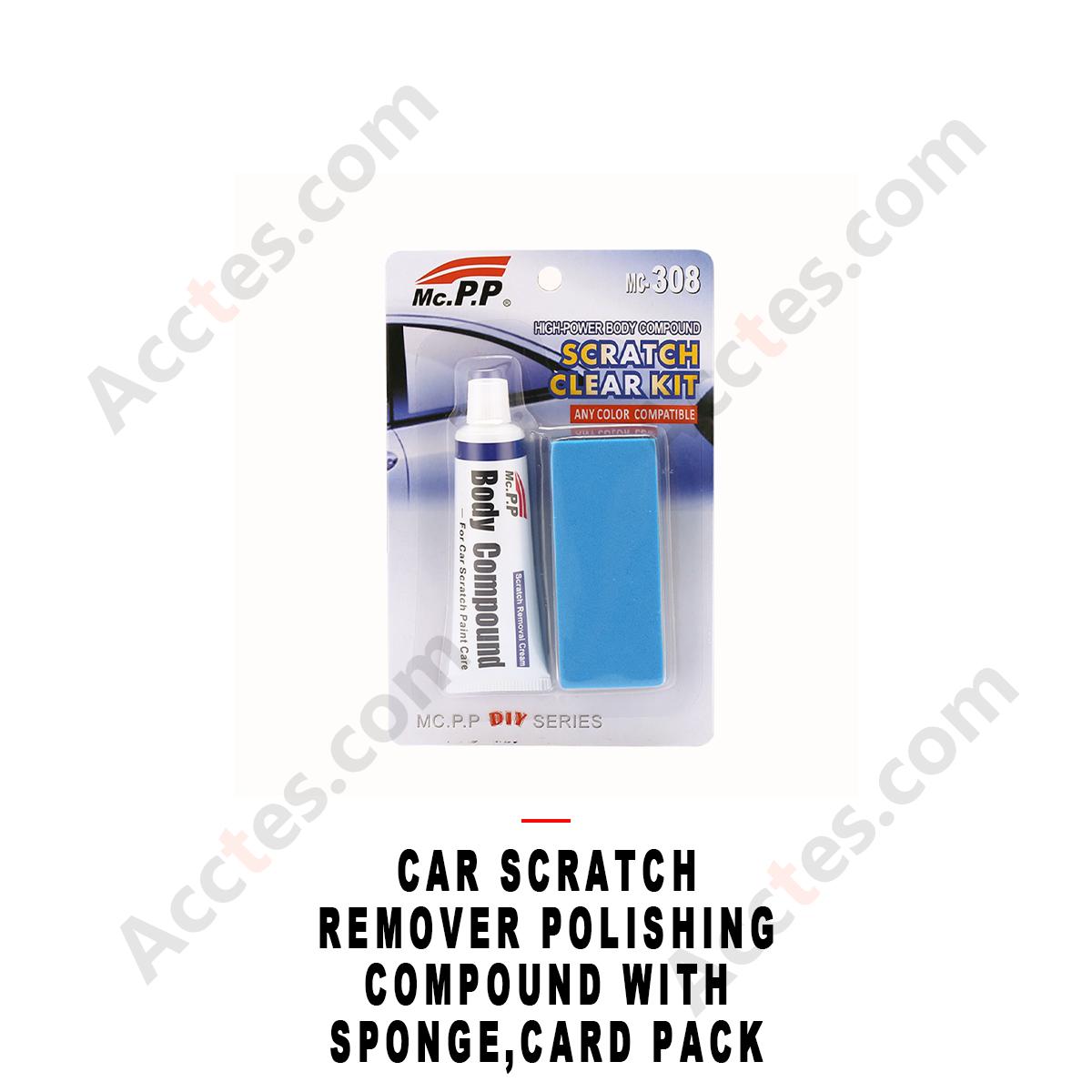 Scratch Repair Compound With Sponge Card Package