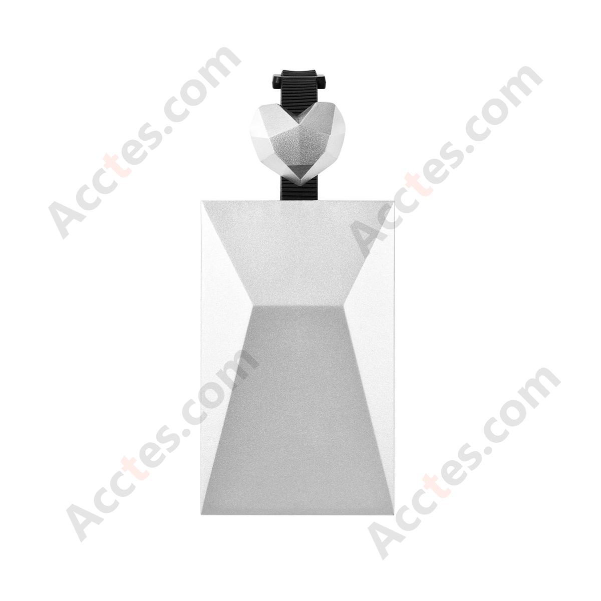 PC Material Full‑wrap Car Key Card Holder Case Silver For Model 3/Y NFC Card Key Protective Pouch