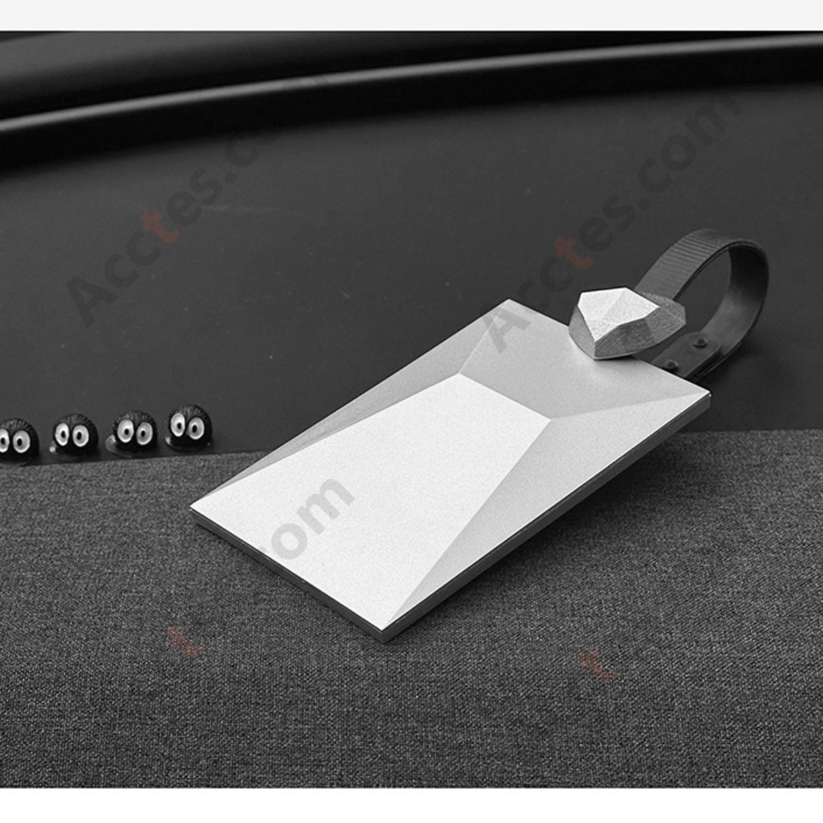 PC Material Full‑wrap Car Key Card Holder Case Silver For Model 3/Y NFC Card Key Protective Pouch
