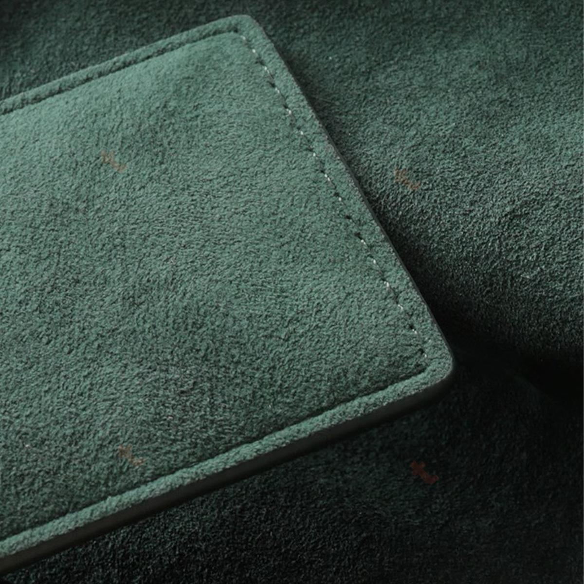Unisex Car Key Chain Accessory Square Metal Buckle Dark Green For Vehicle Card Key