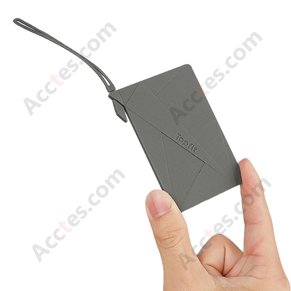 Full‑wrap Silicone Card Key Protective Shell For Model 3/Y Pickup Pattern Design Premium Grey Key Cover