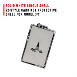 22‑Style Card Key Protective Shell Solid White Single Shell Case For Model 3/Y