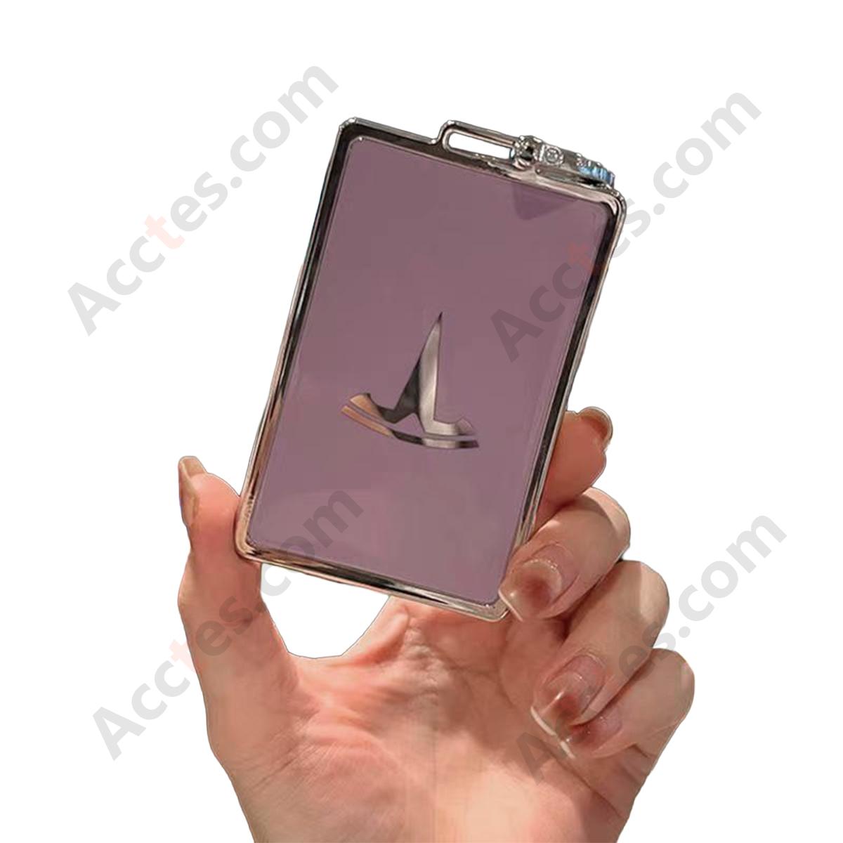 22‑Style Card Key Protective Shell Solid Purple Single Shell Case For Model 3/Y