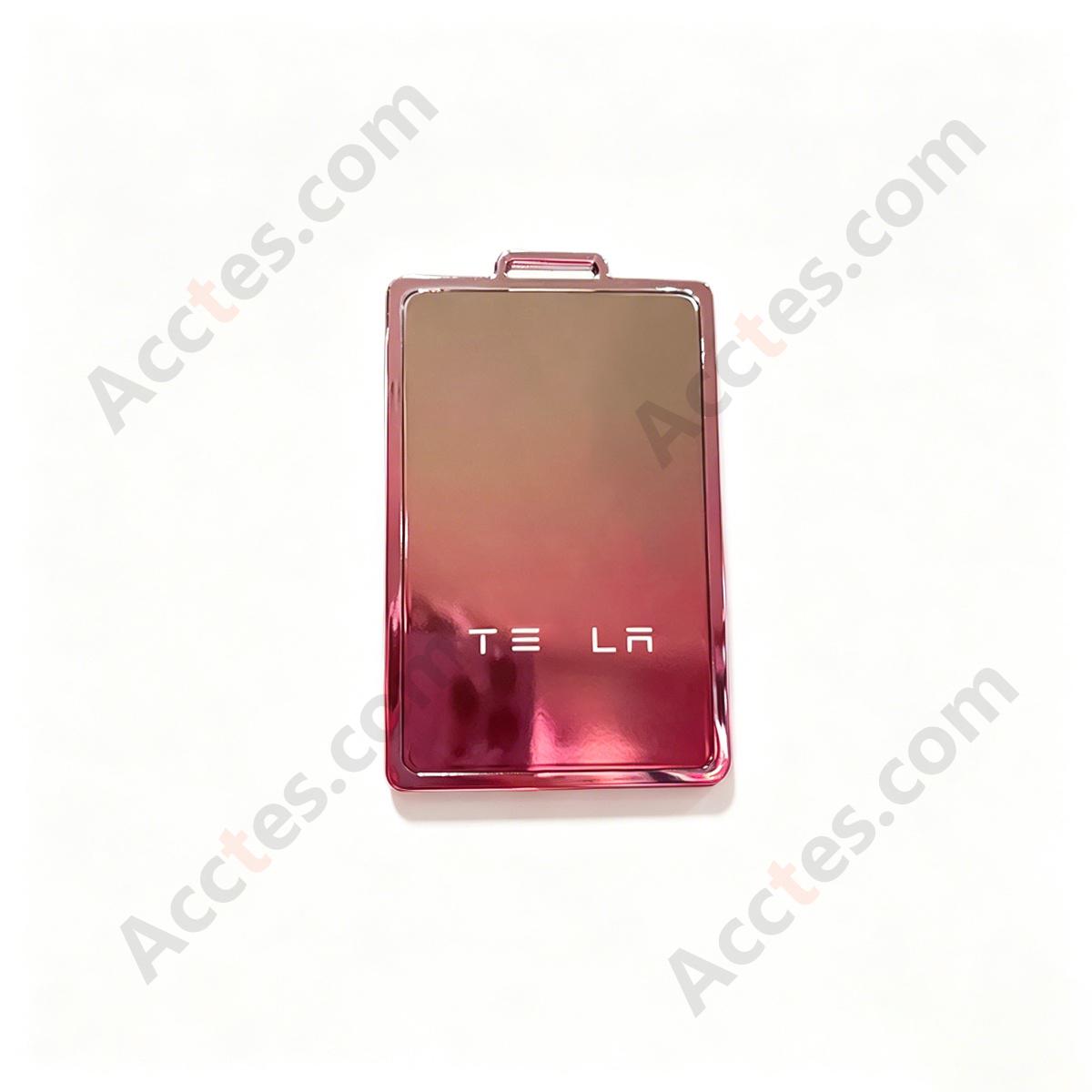 Premium Remote Card Key Protective Shell Gradient Pink Single Shell Only For Model 3/Y/S/X