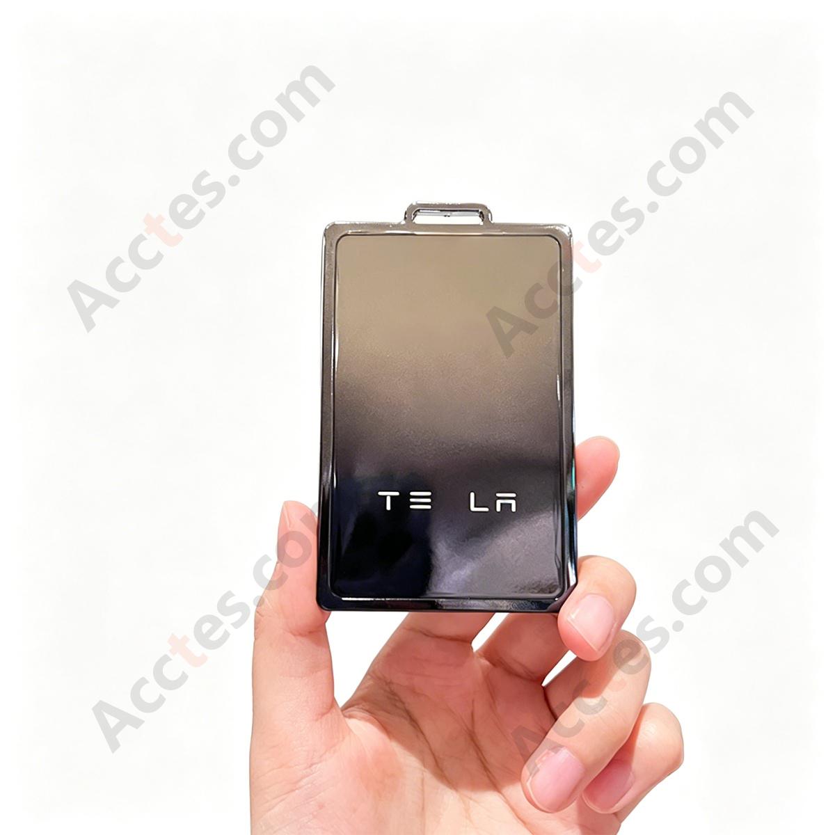 Premium Remote Card Key Protective Shell Gradient Grey‑Black Single Shell Only For Model 3/Y/S/X